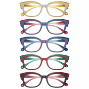eyekeeper.com 5 Pack Cat-eye Reading Glasses Stylish Readers R2127 Eyeglasses
