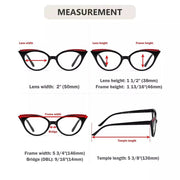 eyekeeper.com 5 Pack Cat-eye Reading Glasses Trendy Readers R2125 Eyeglasses