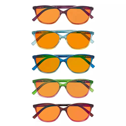 eyekeeper.com 5 Pack Chic Blue Light Blocking Reading Glasses DSFH2 Eyeglasses