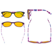 eyekeeper.com 5 Pack Chic Blue Light Blocking Reading Glasses HP074 Eyeglasses