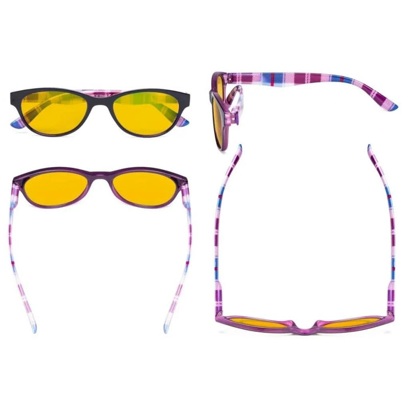 eyekeeper.com 5 Pack Chic Blue Light Blocking Reading Glasses HP074 Eyeglasses