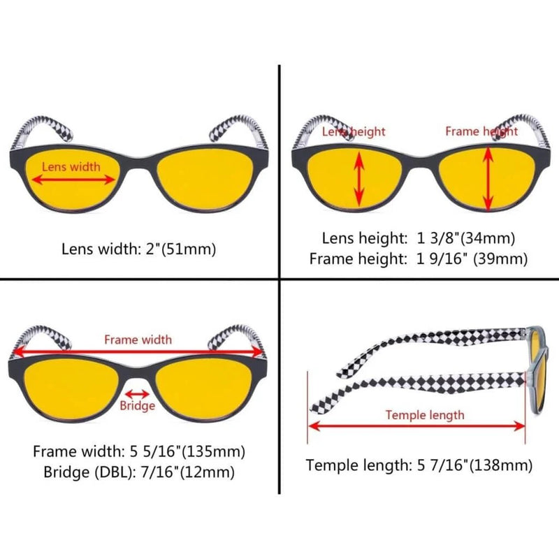 eyekeeper.com 5 Pack Chic Blue Light Blocking Reading Glasses HP074 Eyeglasses