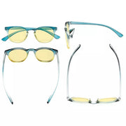 eyekeeper.com 5 Pack Chic Blue Light Blocking Reading Glasses TMCG144 Eyeglasses