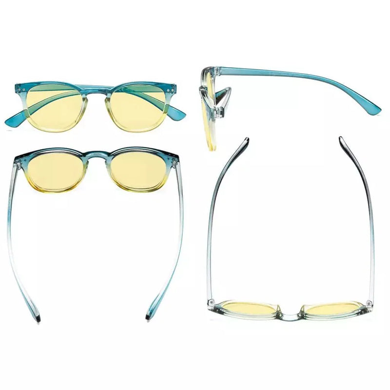 eyekeeper.com 5 Pack Chic Blue Light Blocking Reading Glasses TMCG144 Eyeglasses