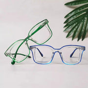 eyekeeper.com 5 Pack Chic Double Color Reading Glasses Square Readers R2105 Eyeglasses
