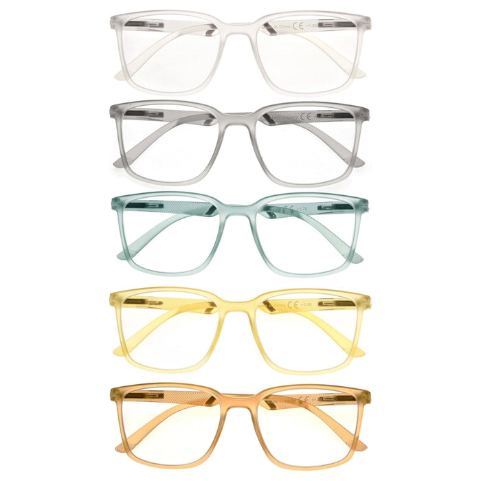 Eyekeeper - 5 Pack Chic Modern Frame Reading Glasses R151