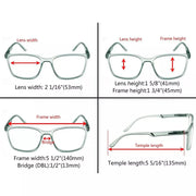 eyekeeper.com 5 Pack Chic Modern Frame Reading Glasses R151 Eyeglasses