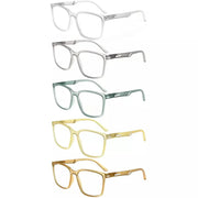eyekeeper.com 5 Pack Chic Modern Frame Reading Glasses R151 Eyeglasses