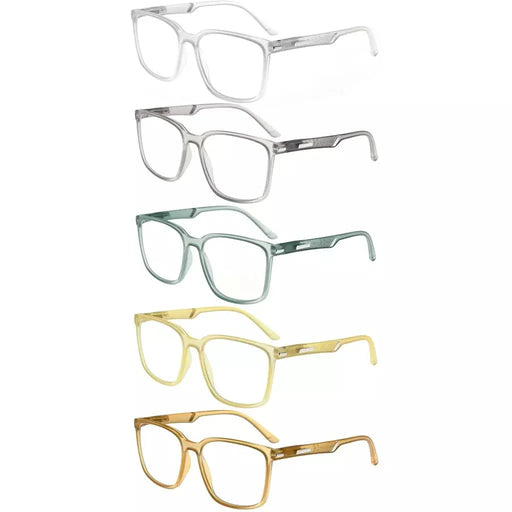 eyekeeper.com 5 Pack Chic Modern Frame Reading Glasses R151 Eyeglasses