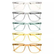 eyekeeper.com 5 Pack Chic Modern Frame Reading Glasses R151 Eyeglasses