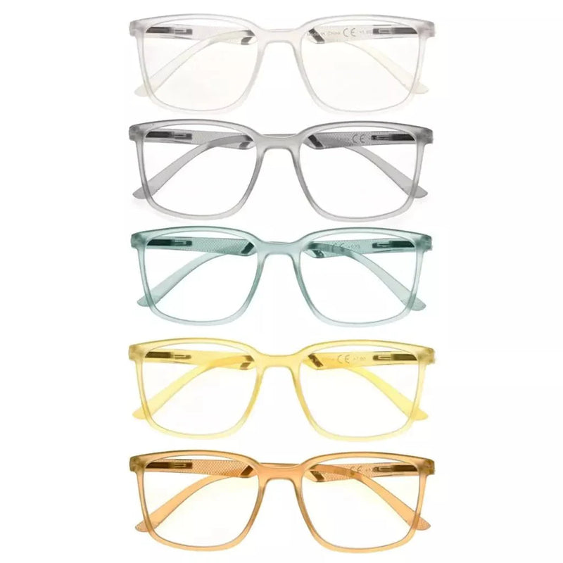 eyekeeper.com 5 Pack Chic Modern Frame Reading Glasses R151 Eyeglasses