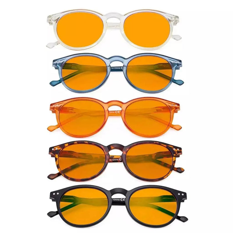 eyekeeper.com 5 Pack Chic Oval Blue Light Blocking Reading Glasses DS071 Eyeglasses