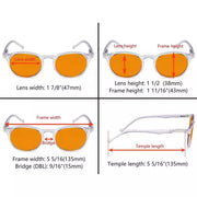 eyekeeper.com 5 Pack Chic Oval Blue Light Blocking Reading Glasses DS071 Eyeglasses