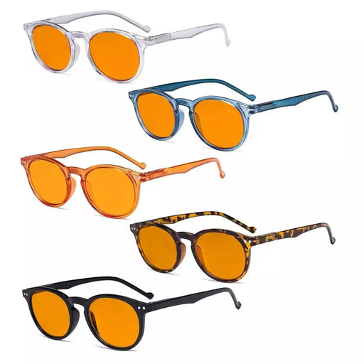 eyekeeper.com 5 Pack Chic Oval Blue Light Blocking Reading Glasses DS071 Eyeglasses