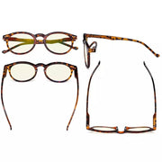 eyekeeper.com 5 Pack Chic Oval Style  Blue Light Filter Reading Glasses UVR071 Eyeglasses