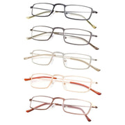 eyekeeper.com 5 Pack Chic Readers Stainless Steel R15004 Eyeglasses