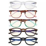 eyekeeper.com 5 Pack Chic Round Blue Light Filter Reading Glasses UVR065 Eyeglasses