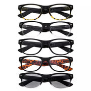 eyekeeper.com 5 Pack Classic 80's Reading Glasses Include Sunglasses R011 Eyeglasses