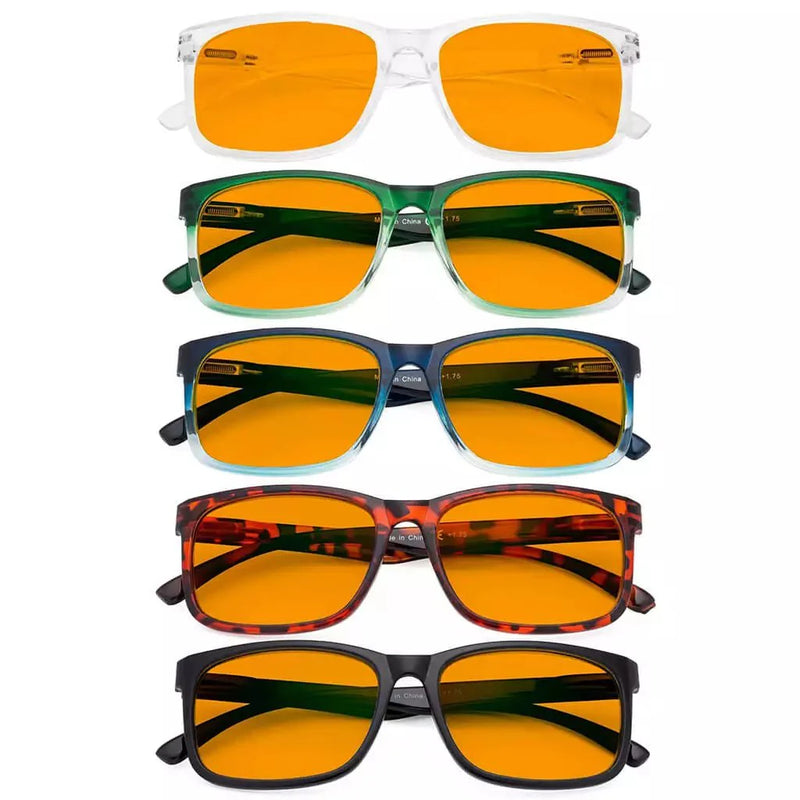 eyekeeper.com 5 Pack Classic Blue Light Blocking Reading Glasses DSRT1805 Eyeglasses