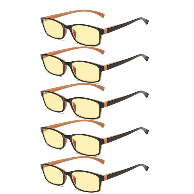 eyekeeper.com 5 Pack Classic Blue Light Blocking Reading Glasses TMCG177 Eyeglasses