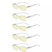 eyekeeper.com 5 Pack Classic Blue Light Blocking Reading Glasses TMCG177 Eyeglasses