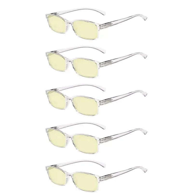 eyekeeper.com 5 Pack Classic Blue Light Blocking Reading Glasses TMCG177 Eyeglasses