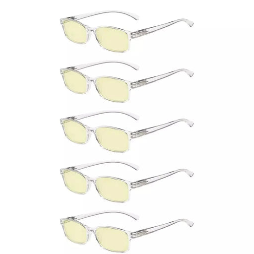 eyekeeper.com 5 Pack Classic Blue Light Blocking Reading Glasses TMCG177 Eyeglasses