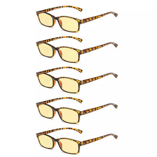 eyekeeper.com 5 Pack Classic Blue Light Blocking Reading Glasses TMCG177 Eyeglasses