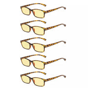 eyekeeper.com 5 Pack Classic Blue Light Blocking Reading Glasses TMCG177 Eyeglasses