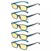 eyekeeper.com 5 Pack Classic Blue Light Blocking Reading Glasses TMCG177 Eyeglasses