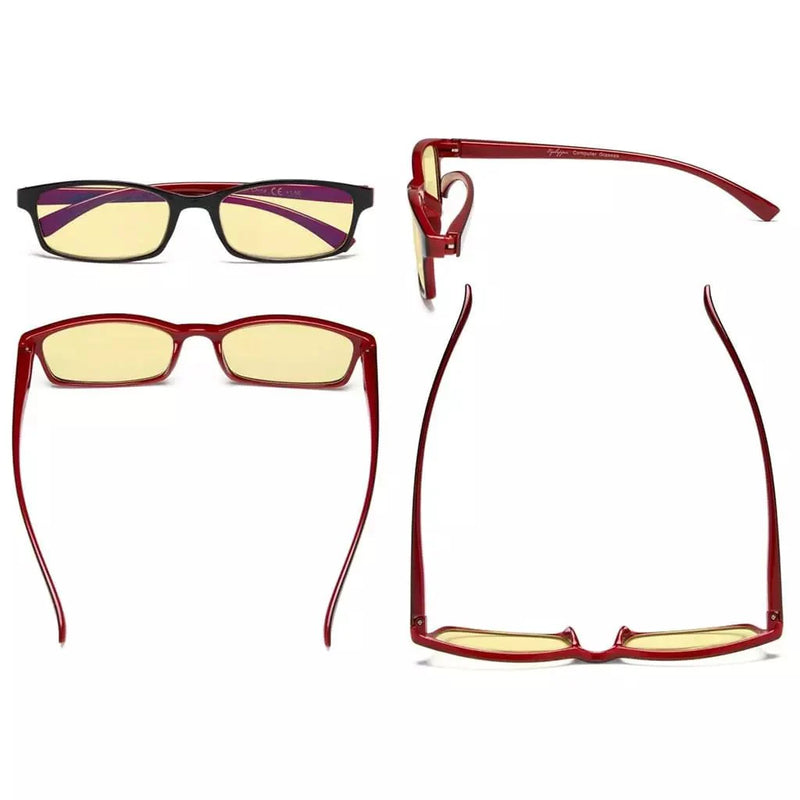 eyekeeper.com 5 Pack Classic Blue Light Blocking Reading Glasses TMCG177 Eyeglasses