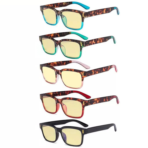 eyekeeper.com 5 Pack Classic Blue Light Blocking Reading Glasses TMCG1802 Eyeglasses