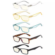 eyekeeper.com 5 Pack Classic Blue Light Filter Reading Glasses UVR066 Eyeglasses