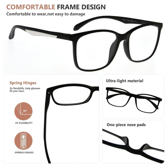 Eyekeeper.Com - 5 Pack Classic Modern Reading Glasses R9113