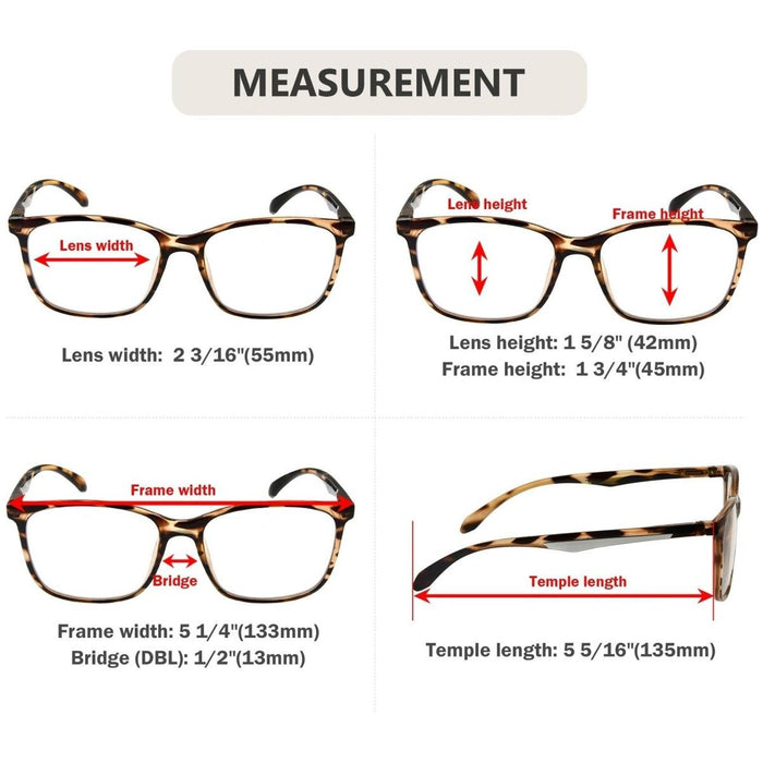 Eyekeeper.Com - 5 Pack Classic Modern Reading Glasses R9113