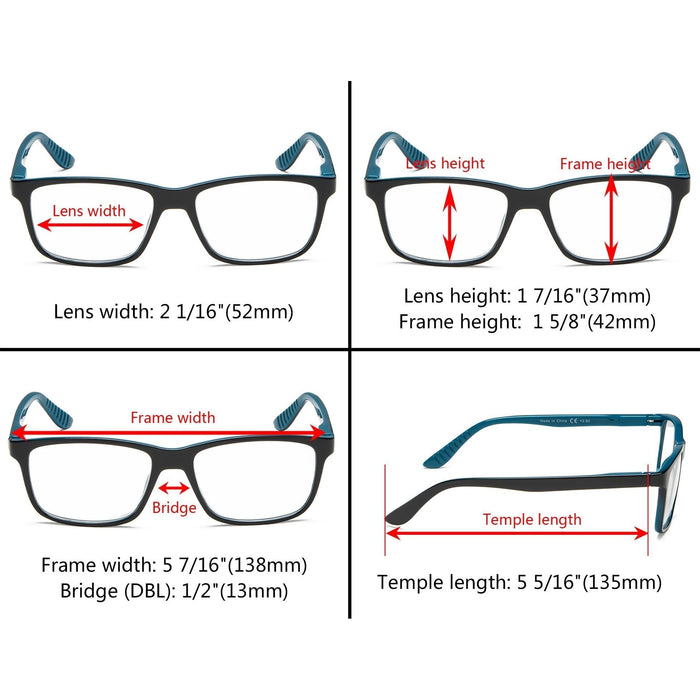 Eyekeeper - 5 Pack Classic Reading Glasses R163