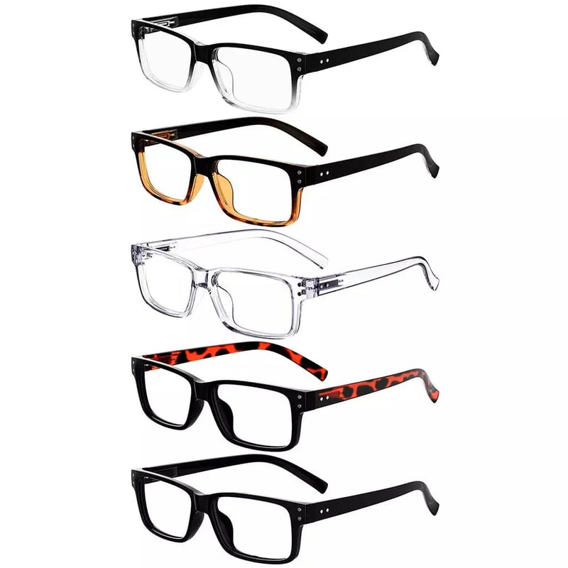 eyekeeper.com 5 Pack Vintage Reading Eyeglasses Classic Readers R032 Eyeglasses