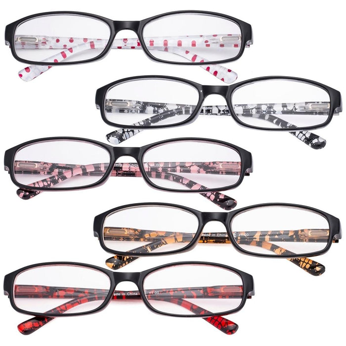 Eyekeeper - 5 Pack Cute Reading Glasses R908P