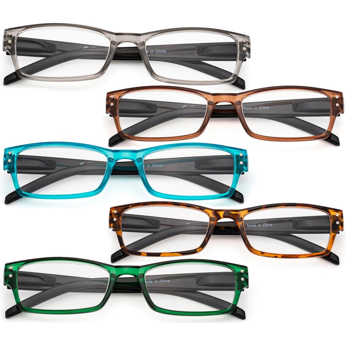 Eyekeeper - 5 Pack Cute Reading Glasses R012N