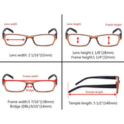 eyekeeper.com 5 Pack Cute Rectangle Reading Glasses R012N Eyeglasses