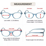 eyekeeper.com 5 Pack Elegant Reading Glasses Round Readers R9115C Eyeglasses