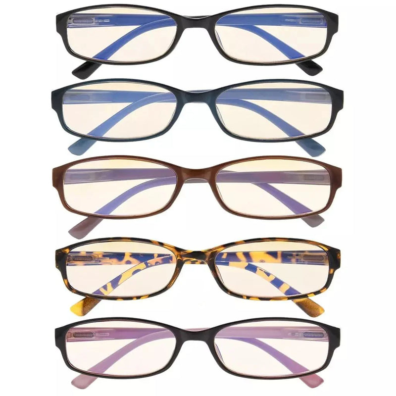 eyekeeper.com 5 Pack Fashion Blue Light Filter Reading Glasses CG908K Eyeglasses