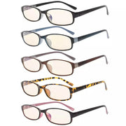 eyekeeper.com 5 Pack Fashion Blue Light Filter Reading Glasses CG908K Eyeglasses