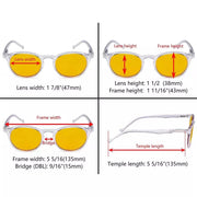 eyekeeper.com 5 Pack Fashion Oval Blue Light Blocking  Reading Glasses HP071 Eyeglasses