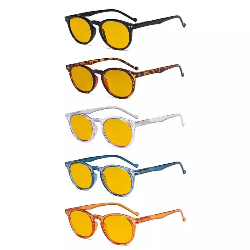 eyekeeper.com 5 Pack Fashion Oval Blue Light Blocking  Reading Glasses HP071 Eyeglasses