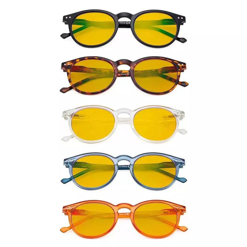 eyekeeper.com 5 Pack Fashion Oval Blue Light Blocking  Reading Glasses HP071 Eyeglasses