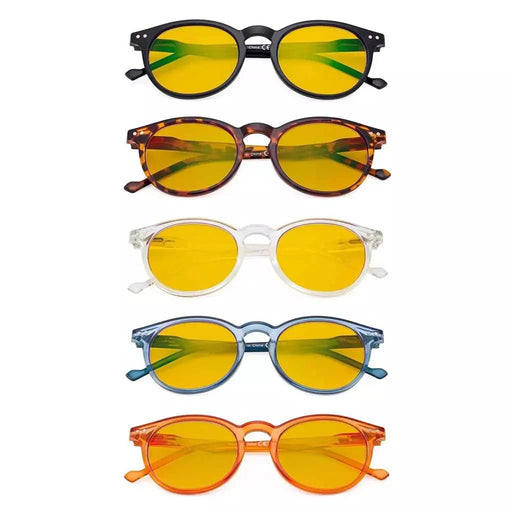 eyekeeper.com 5 Pack Fashion Oval Blue Light Blocking  Reading Glasses HP071 Eyeglasses