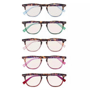 eyekeeper.com 5 Pack Fashion Oval Blue Light Filter Reading Glasses CG179 Eyeglasses