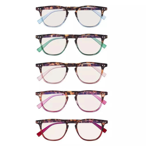 eyekeeper.com 5 Pack Fashion Oval Blue Light Filter Reading Glasses CG179 Eyeglasses