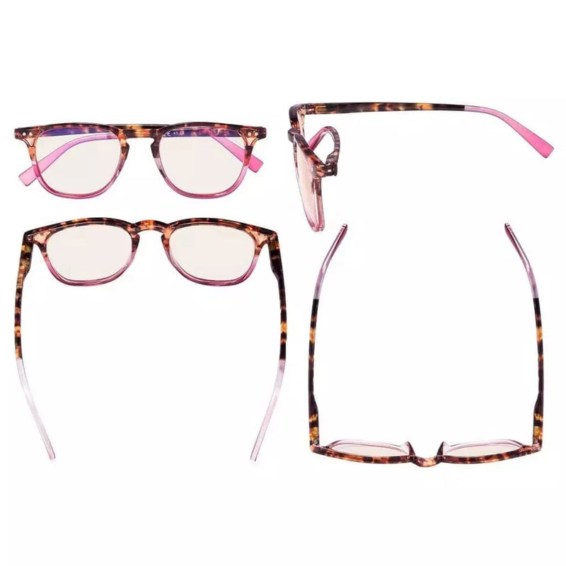 eyekeeper.com 5 Pack Fashion Oval Blue Light Filter Reading Glasses CG179 Eyeglasses